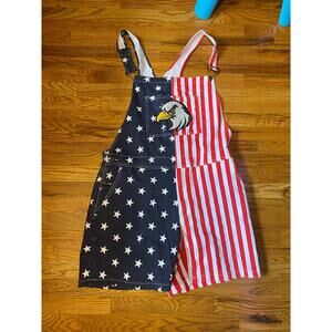 American flag overalls